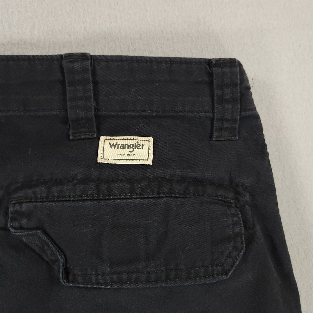 Wrangler Mens Regular Taper Cargo Pants Black 34x30 Cotton Stretch 112326301 - Picture 12 of 12